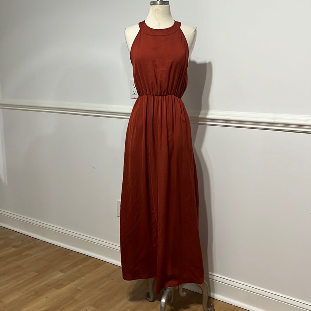 Rachel Zoe Mustard summer silky dress